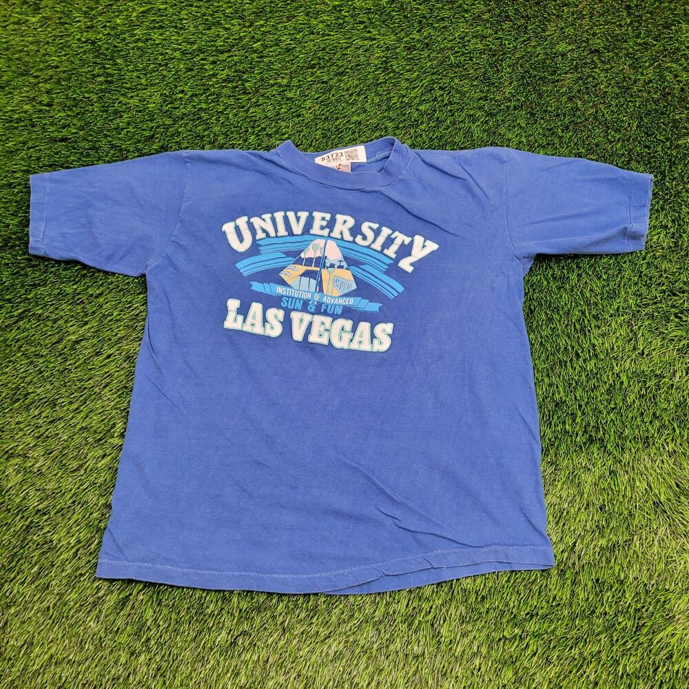 Vintage 1993 University Las-Vegas Shirt Womens XL 21x23 Blue